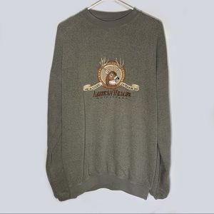 Vintage American Wildlife Embroidered Sweater